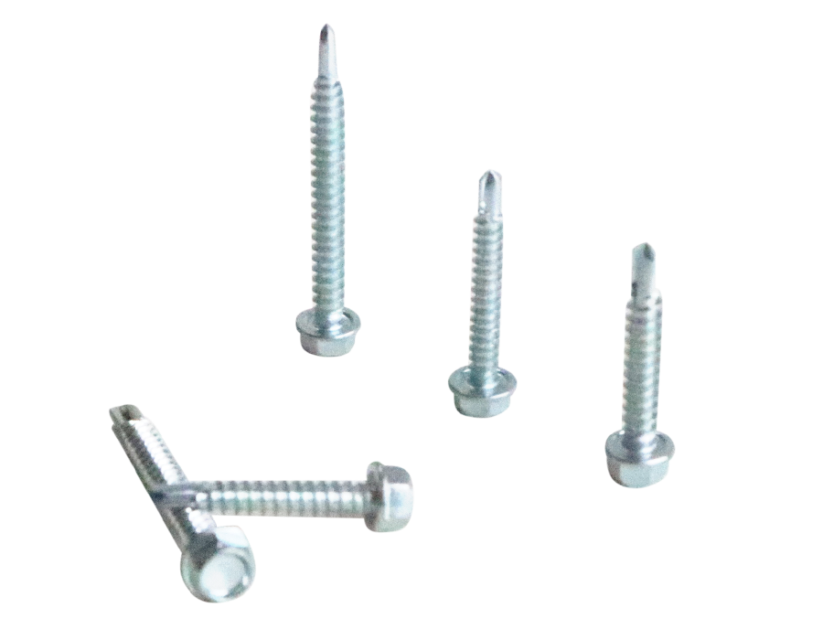 Zinc-plated drill-tail screws