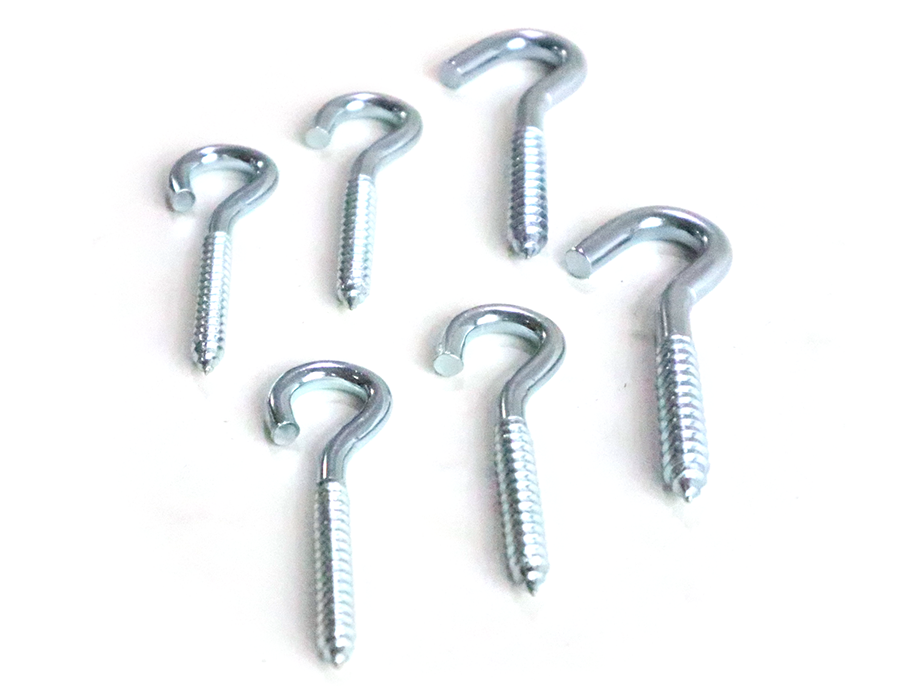 Zinc-plated lamp hook screws