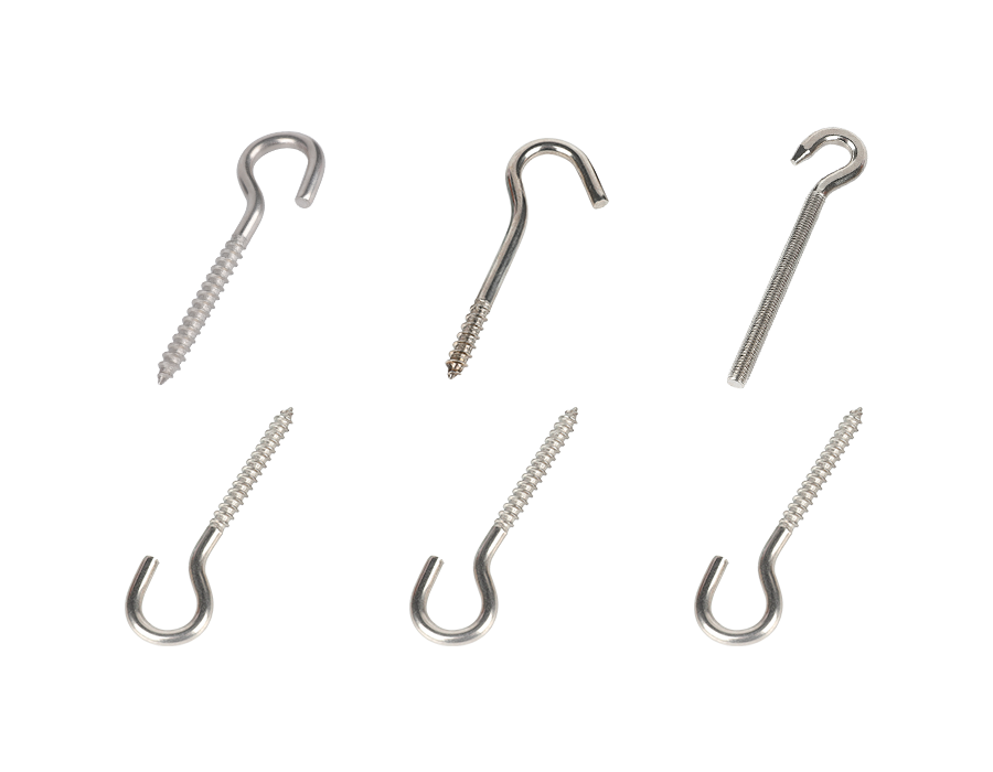 Stainless steel lamp hook screw